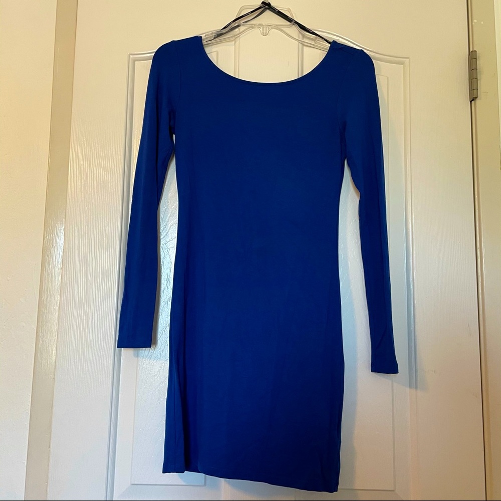 Forever 21 Blue Bodycon Cross Dress Small S